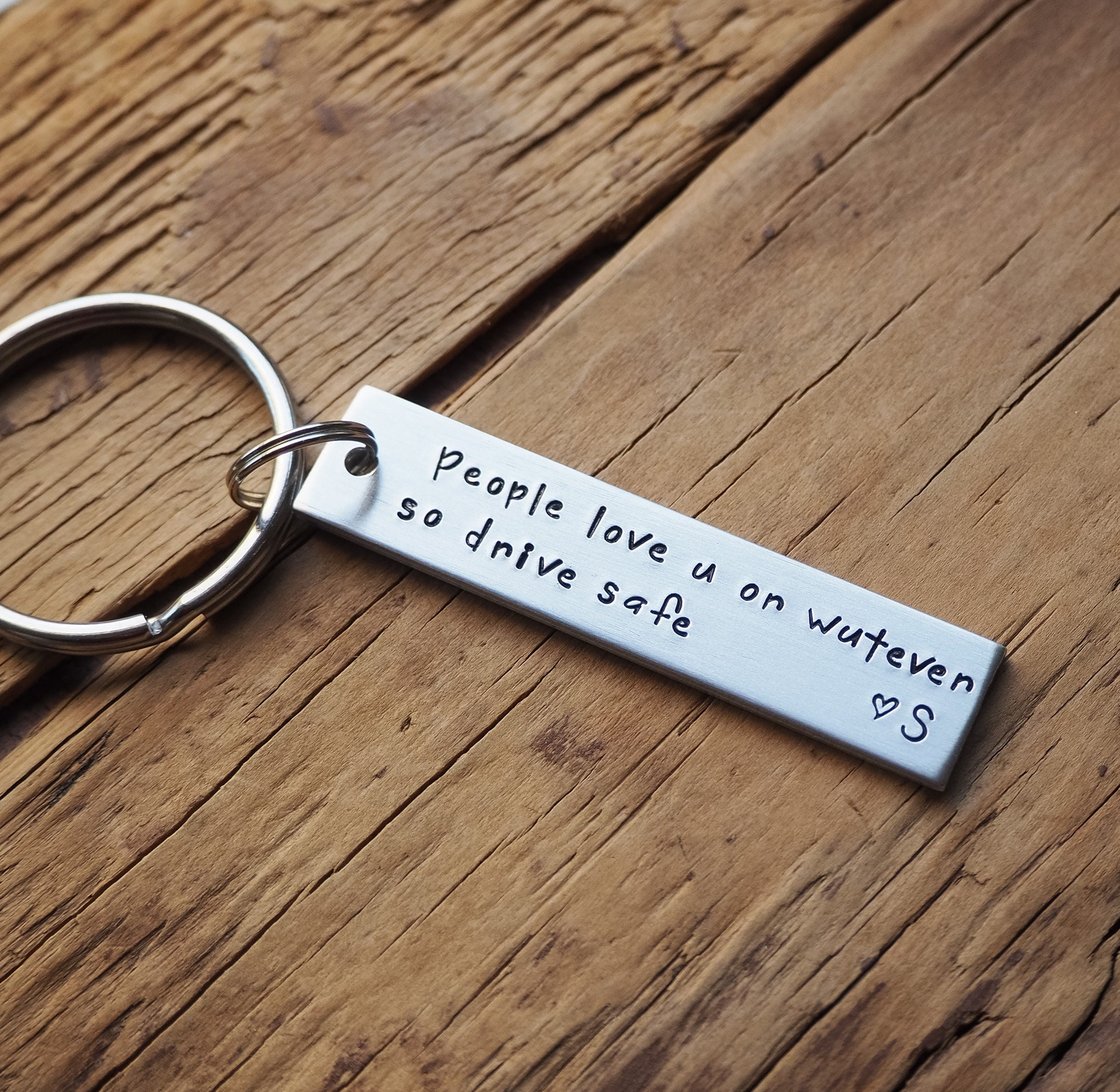 Drive Safe Keychain Personalized Keychain Customized Etsy