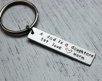 both sides can be engraved - 2 Lines engraved keychain - gifts for dad Customized Keychain, , dad gifts,