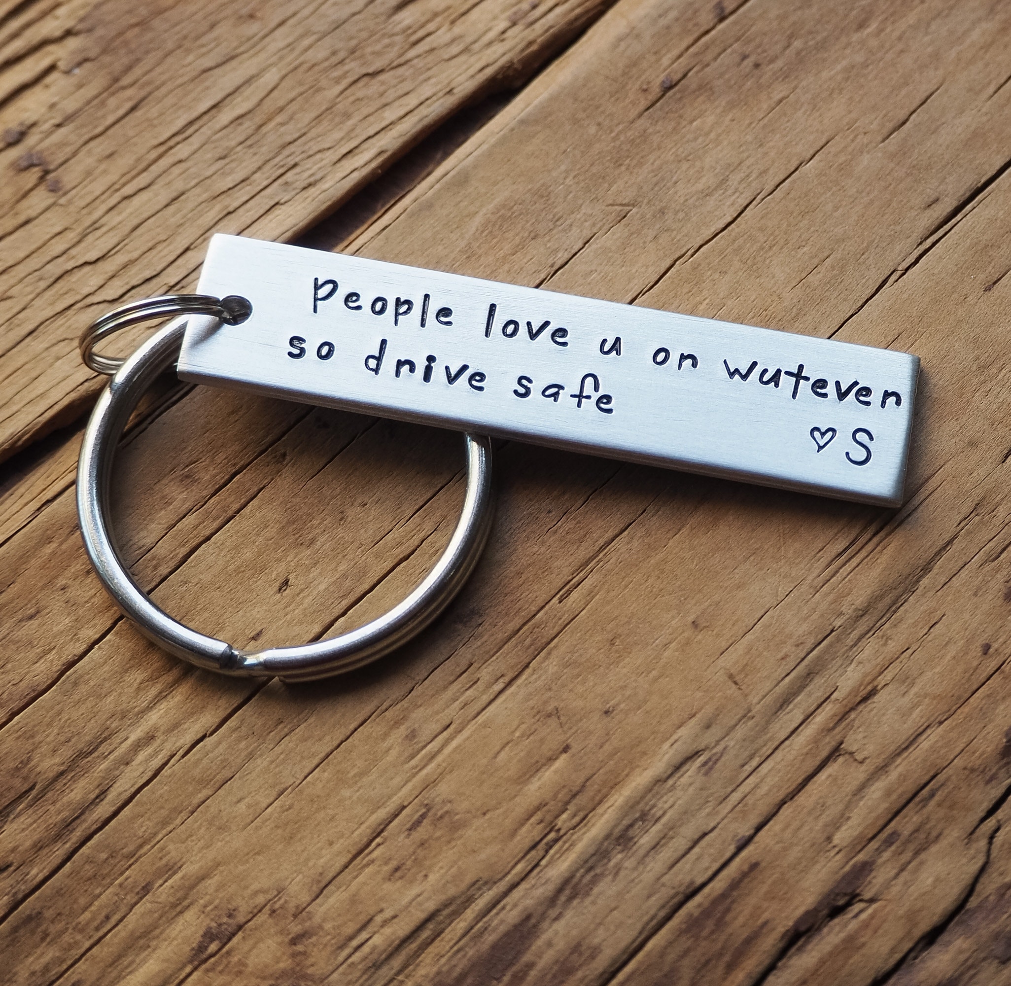 Drive Safe Keychain Personalized Keychain Customized Etsy