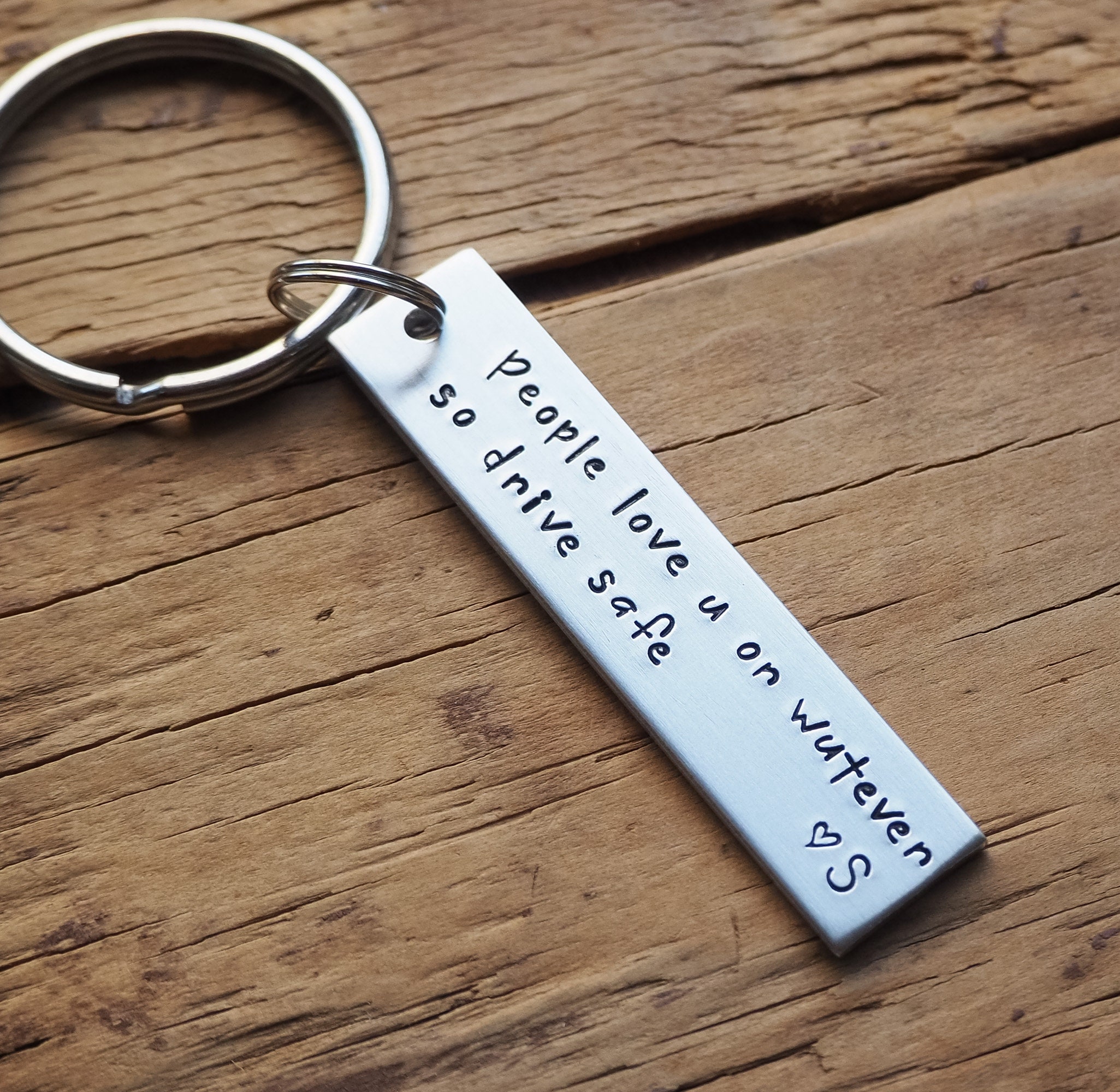 Drive Safe Keychain Personalized Keychain Customized Etsy