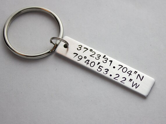 coordinates keychain