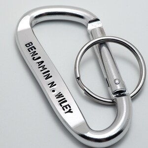 Personalized Carabiner Keychain Custom Carabiner Keychain - Etsy