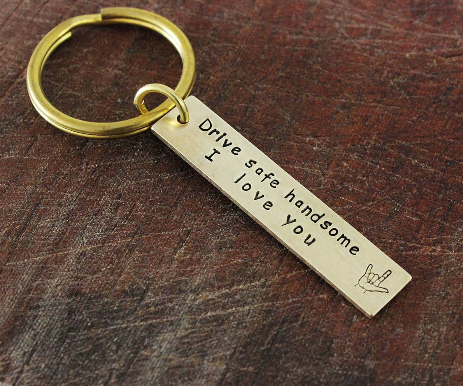 Drive Safe Keychain Personalized Keychain Custom Keychain Etsy