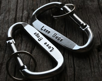 Engraved Carabiner: Personalized Aluminum Keychain Gift