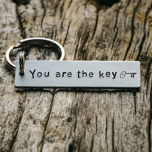 Custom Engraved keychain, Personalized keychain, You are my Key Team keychain