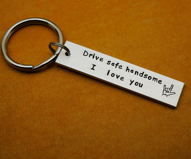 Drive Safe Keychain Personalized Keychain Custom Keychain Etsy
