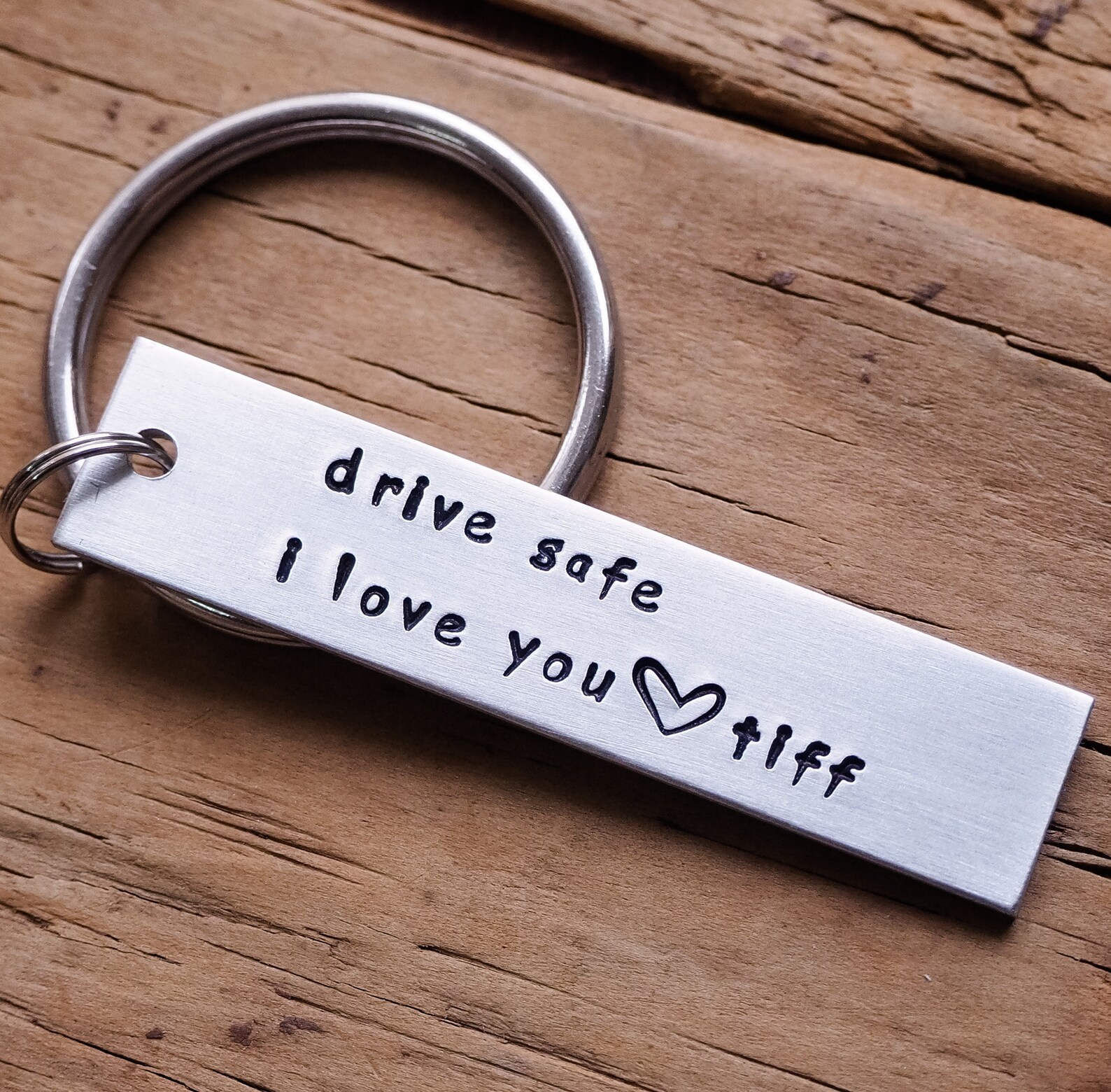 Drive Safe I LOVE YOU Custom Keychain Boyfriend Keychain Etsy
