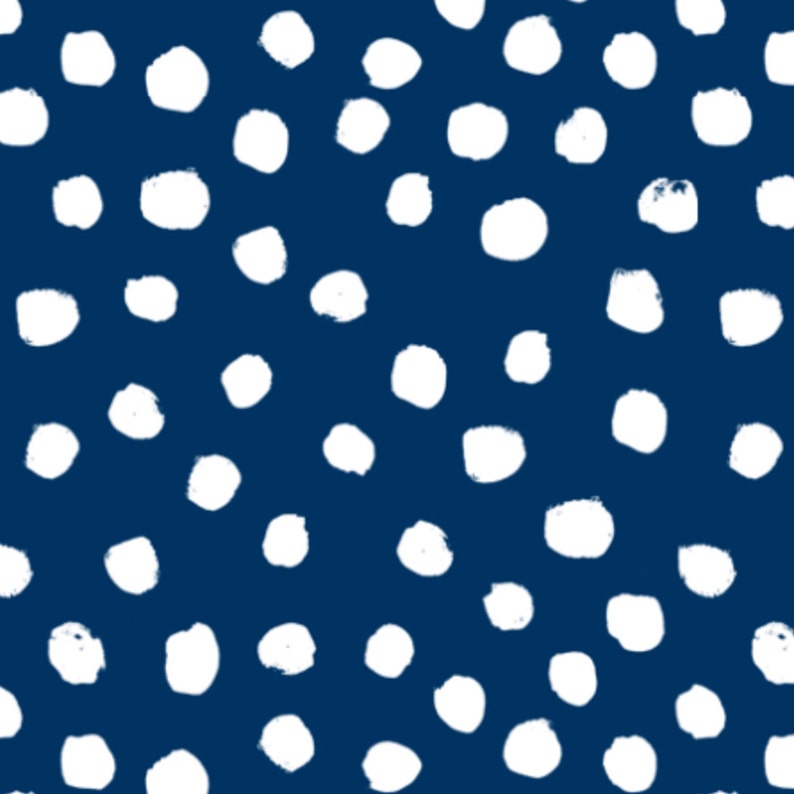 Painted Dots In Navy And White Polka Dots Swaddle Boppy Etsy