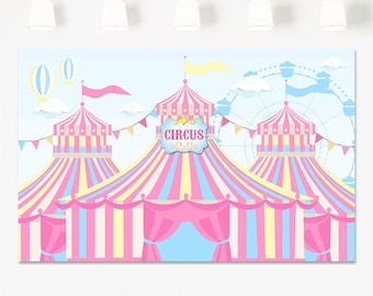 circus backdrop etsy