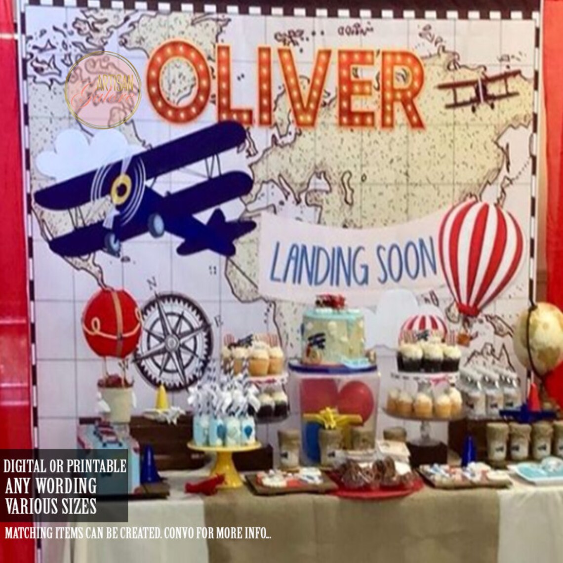 Vintage Airplane Backdrop Airplane Backdrop Airplane Etsy