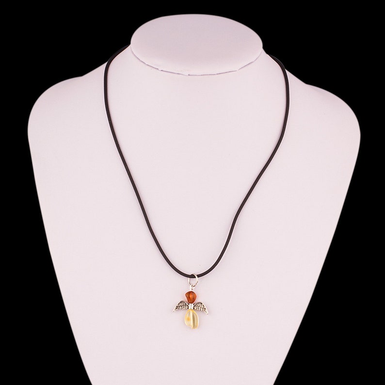 Natural Baltic Amber Pendant Angel