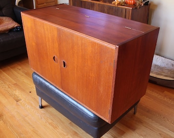 Danish Teak Floating Wall Cabinet Unit 4 Drawer By Hg Etsy