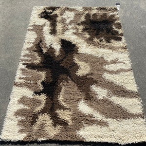 Danish EGE RYA Wool Rug from the 1970 mid century modern 4&#39; X 6&#39; #HP002, #171