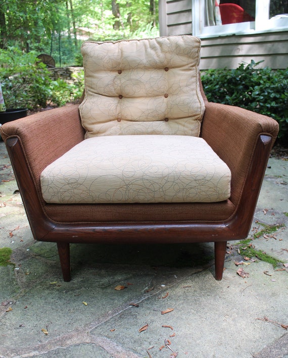 Mid Century Modern Bassett Prestige Lounge Chair New Upholstery Adrian Pearsall Style Mid Century Modern Bassett Prestige, Adrian Pearsall Sofa Craigslist