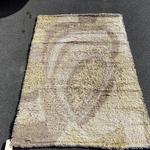 Danish EGE RYA Wool Rug from the 1970 mid century modern 4' X 6' HP#508