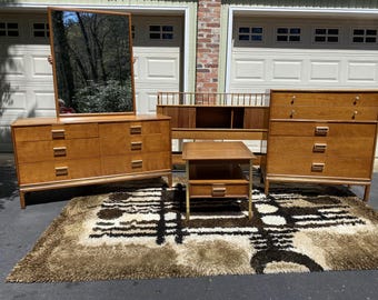 Mid Century Modern Sun Coast Bedroom Set by Drexel from 1959 5 pieces