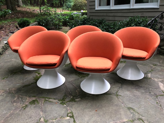 Space Age Chromcraft Dining Set 5 Chairs Mid Century New