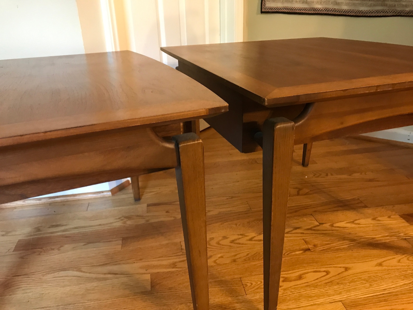 Pair of Mid Century Modern Lane Esteem Walnut End Tables Risom Etsy