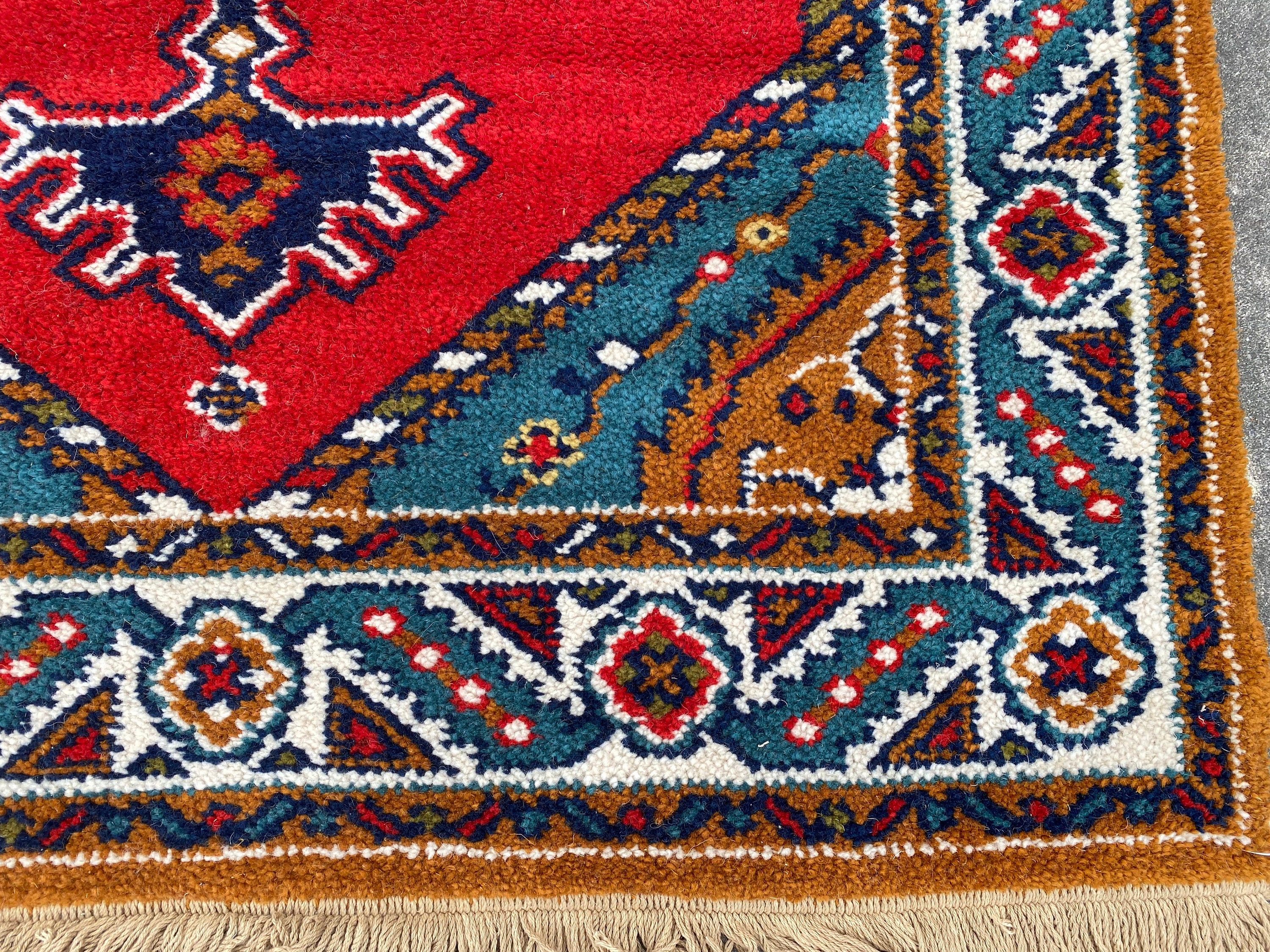 New Old Stock Wool Rug From the 1970s Mid Century Modern 4.5' X 6.5' # ...