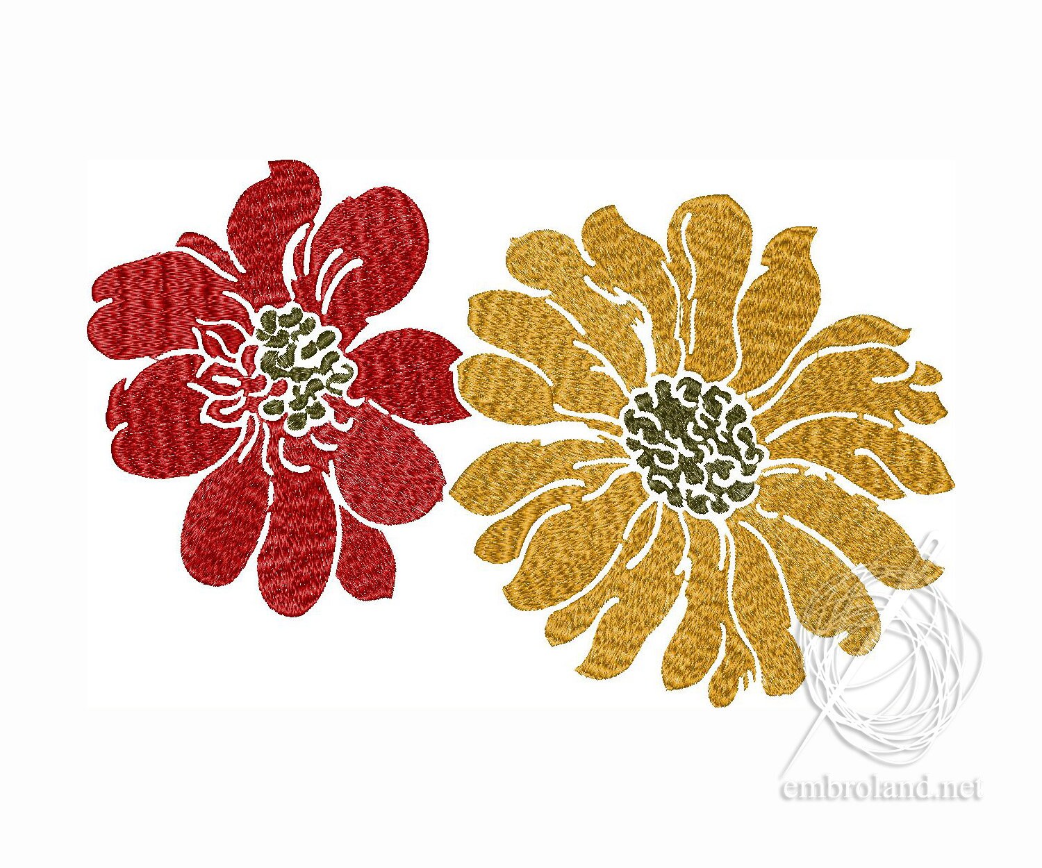 Flower Embroidery Design | Etsy