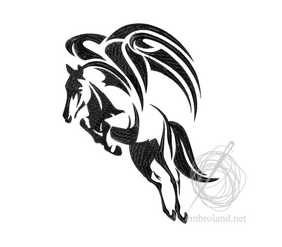 Pegasus Tattoo Maschine Stickerei Design Sofortiger Etsy
