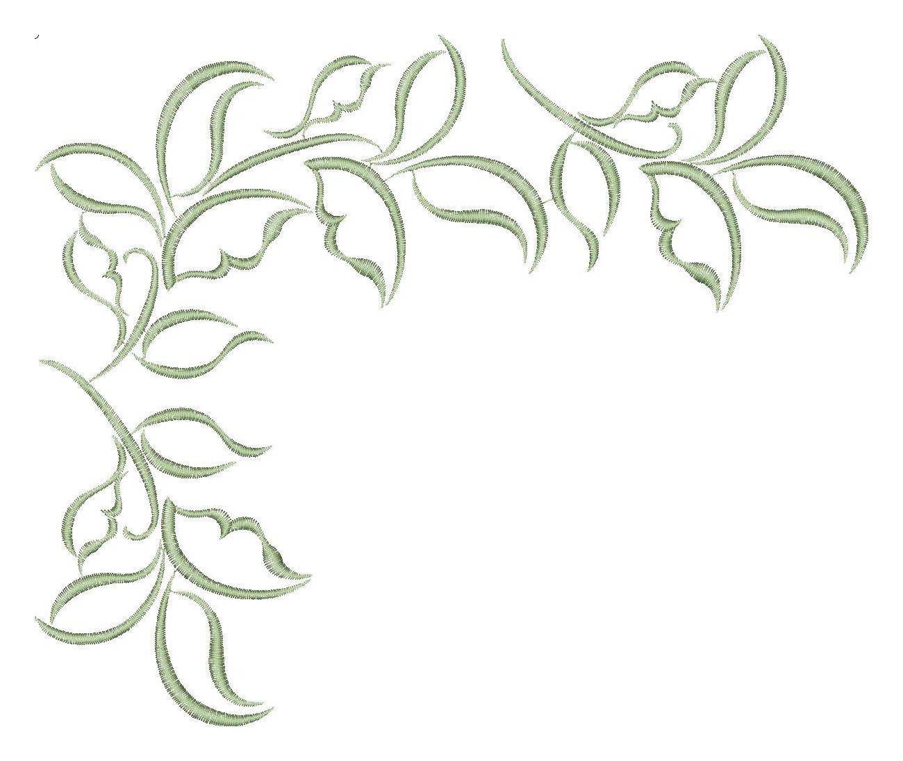 Border corner ornament pattern Machine Embroidery Design Etsy