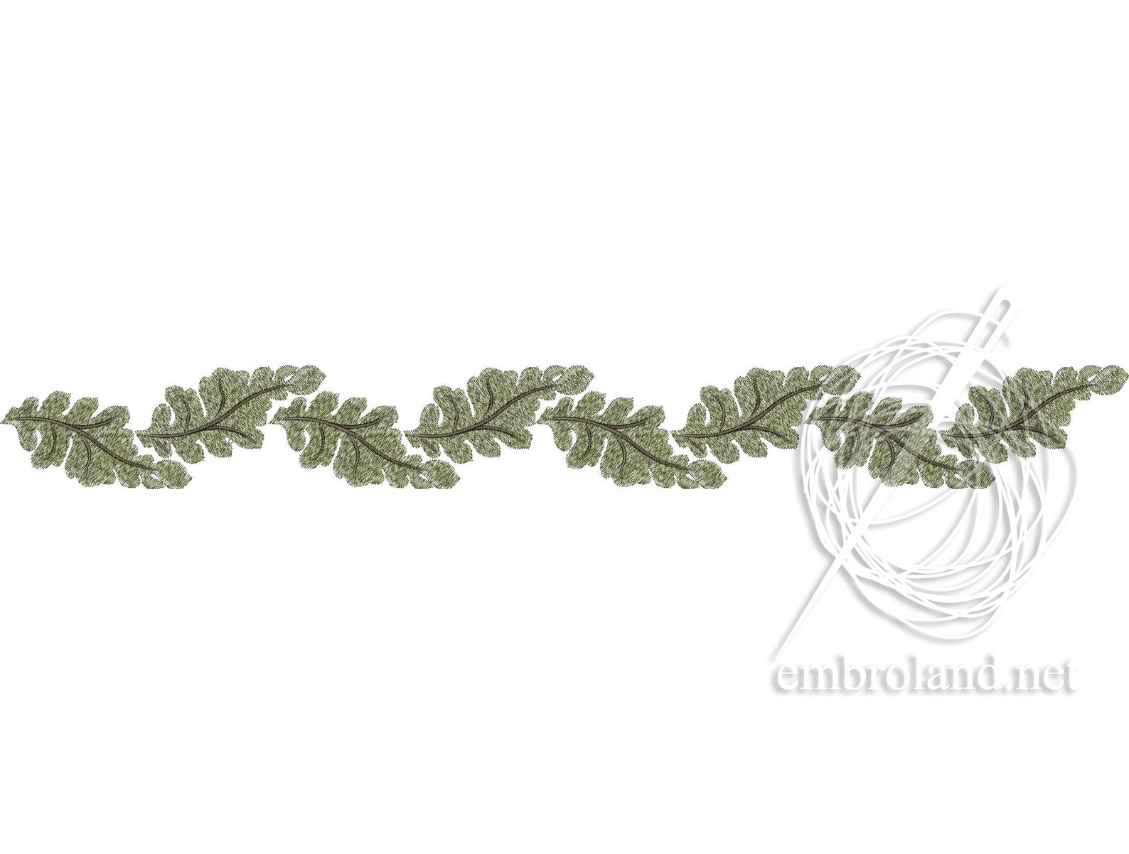 Oak leaf border embroidery design for machine oak leaves  etsy Oak leaf border embroidery design for machine oak leaves  etsy