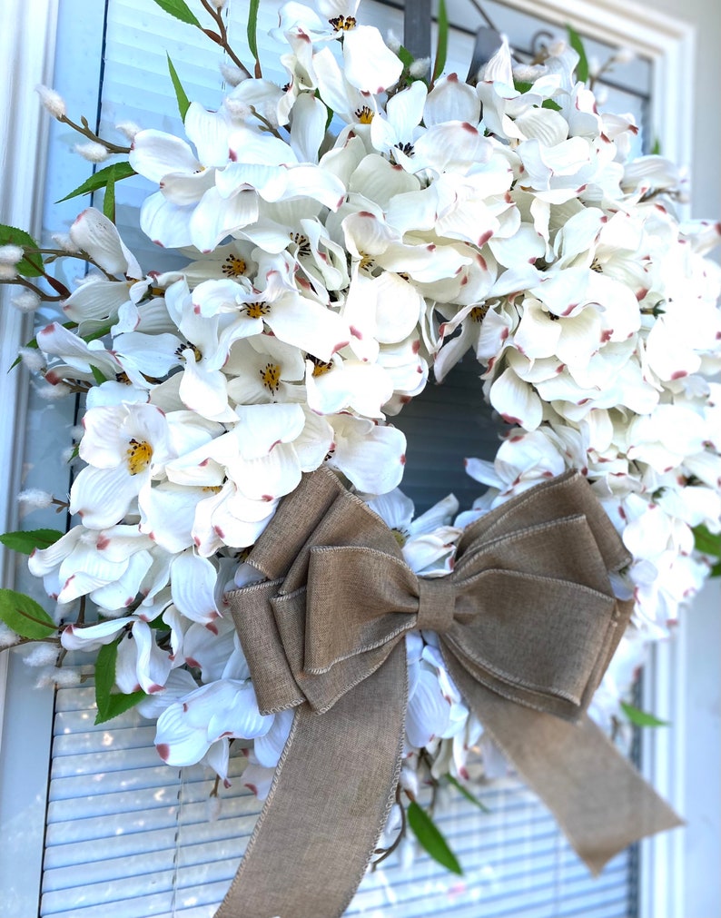 Natural Dogwood Wreath Wreath for Your Front Door  Wreath