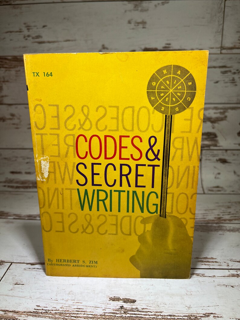 Secret Code Pencil Writing Codes & Secret Writing by Herbert S. Zim, 1975 - Etsy