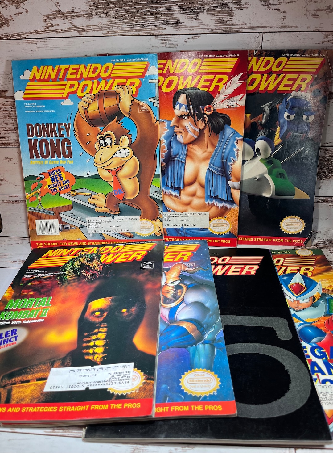 Nintendo Power Magazine Rack Nintendo Power Magazines Volume 61,62,63,64,67,68,69 Issue 1994 All - Etsy