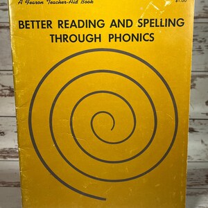 Vintage 1960 Phonics Book - Etsy