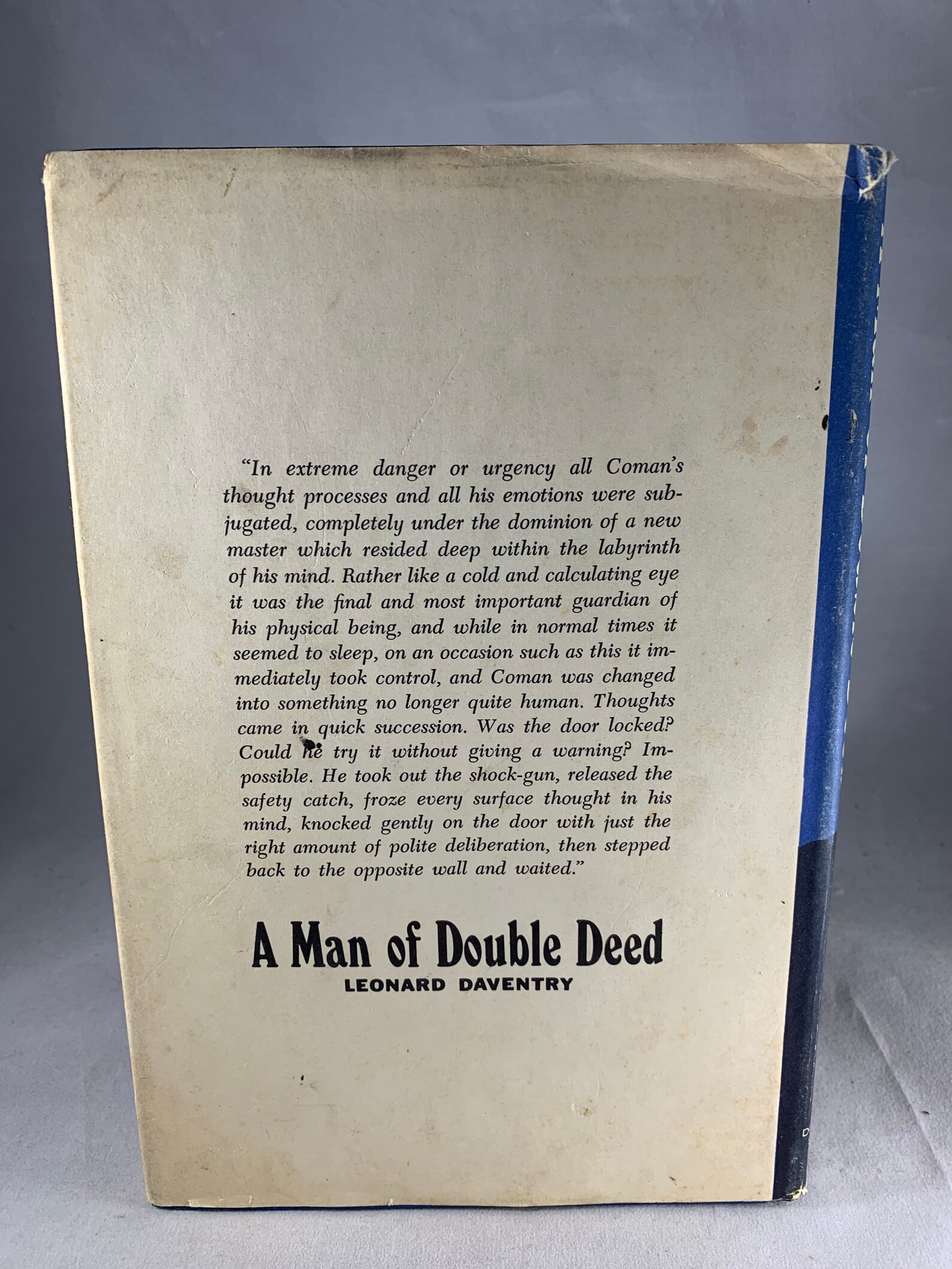A Man of Double Deed by Leonard Daventry Etsy UK