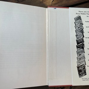 May include: A book cover with a list of Walter Farley books, including "The Black Stallion", "The Black Stallion Returns", "Son of the Black Stallion", "The Island Stallion", "The Black Stallion and Satan", "The Blood Bay Colt", "The Island Stallion's Fury", "The Black Stallion's Filly", "The Black Stallion Revolts", "The Black Stallion's Sulky Colt", and "The Island Stallion Races". Each book title has a checkbox next to it, with the options "Yes" and "No". The text at the bottom of the page reads "Get those you've missed at your local book store. Each, $2.00".