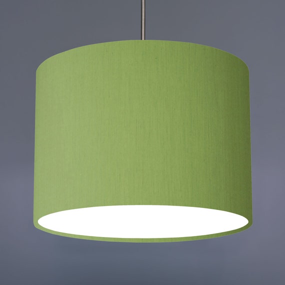 Olive Green Plain Fabric Drum Lampshade 20cm 30cm 45cm 70cm Olive Green Plain Fabric Drum Lampshade 20cm 30cm 45cm 70cm