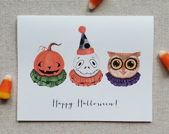 Halloween Greeting card, Halloween card, Happy Halloween card
