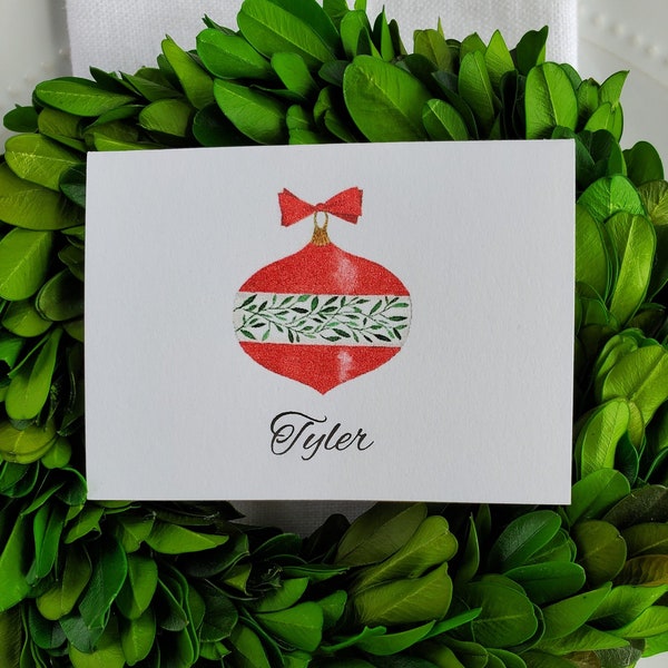 Ornament Place Card Etsy