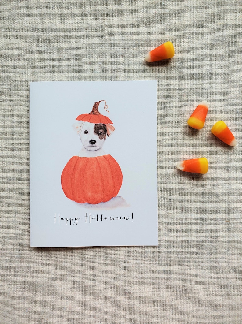 Halloween Greeting card, Halloween card, Happy Halloween card image 1
