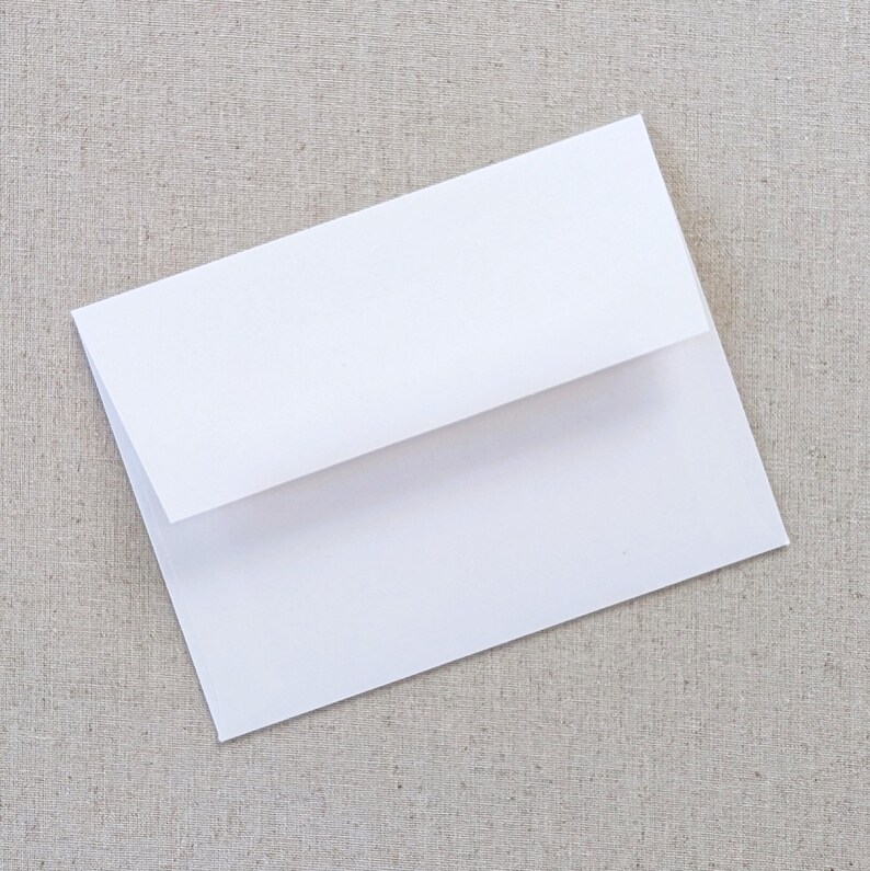 May include: A white envelope with a standard flap.