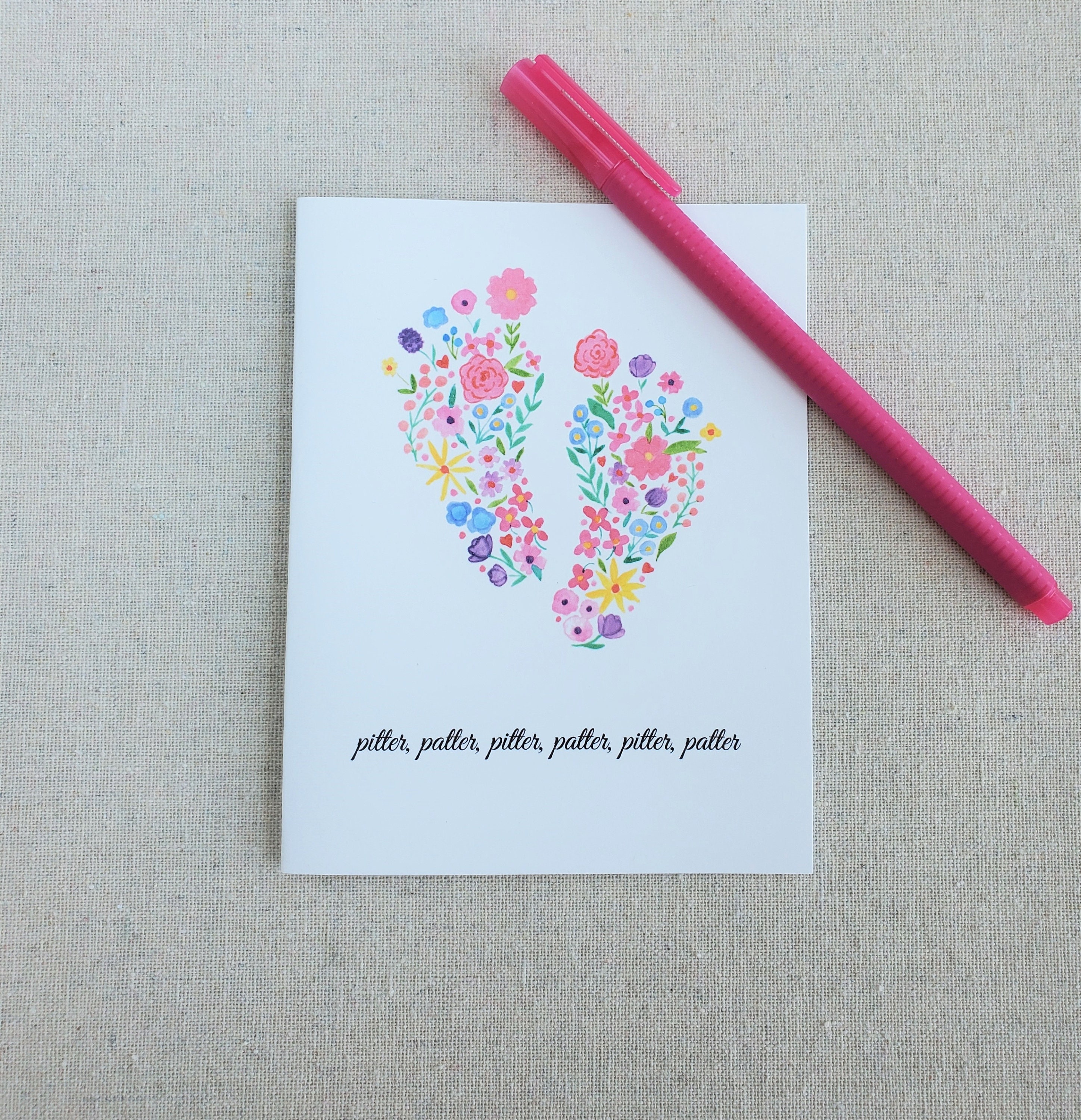 thumbnail image 2 of Tree-Free Baby Girl Cards - 2 Recycled Greeting Cards With Envelopes 5x7 Inch 2 of 10