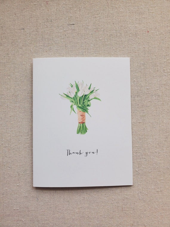 White Tulip “Thank You” Card White Tulip “Thank You” Card