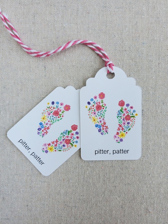 Baby Gift Tags Baby Girl Gift Tags Party Favor Tags Etsy