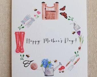 Mother's Day card, Happy Mother's day card, Mother's day greeting card
