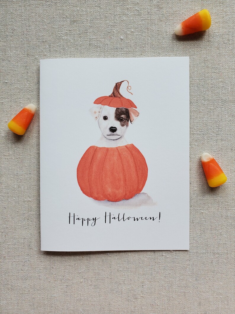 Halloween Greeting card, Halloween card, Happy Halloween card image 5
