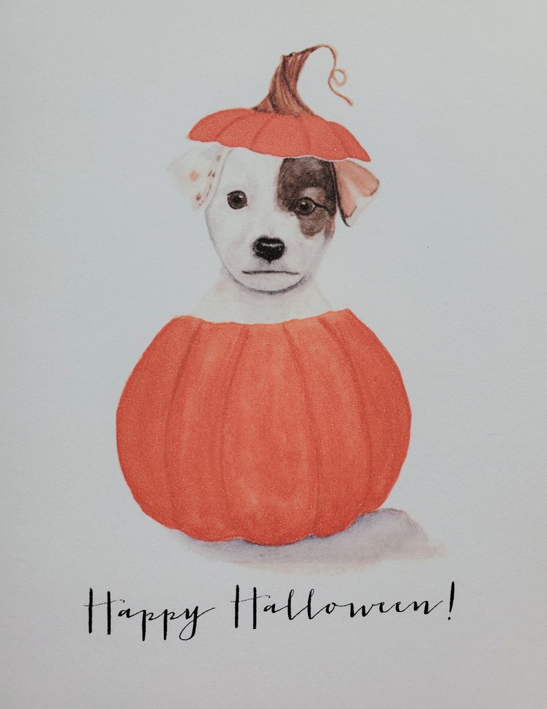 Halloween Greeting card, Halloween card, Happy Halloween card image 4