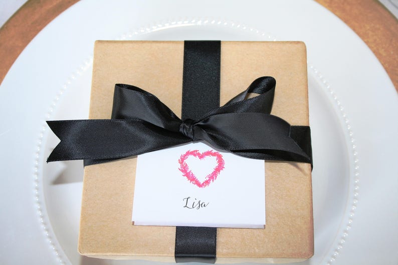 Valentine's Day Place Cards Heart Place Cards Seating Etsy