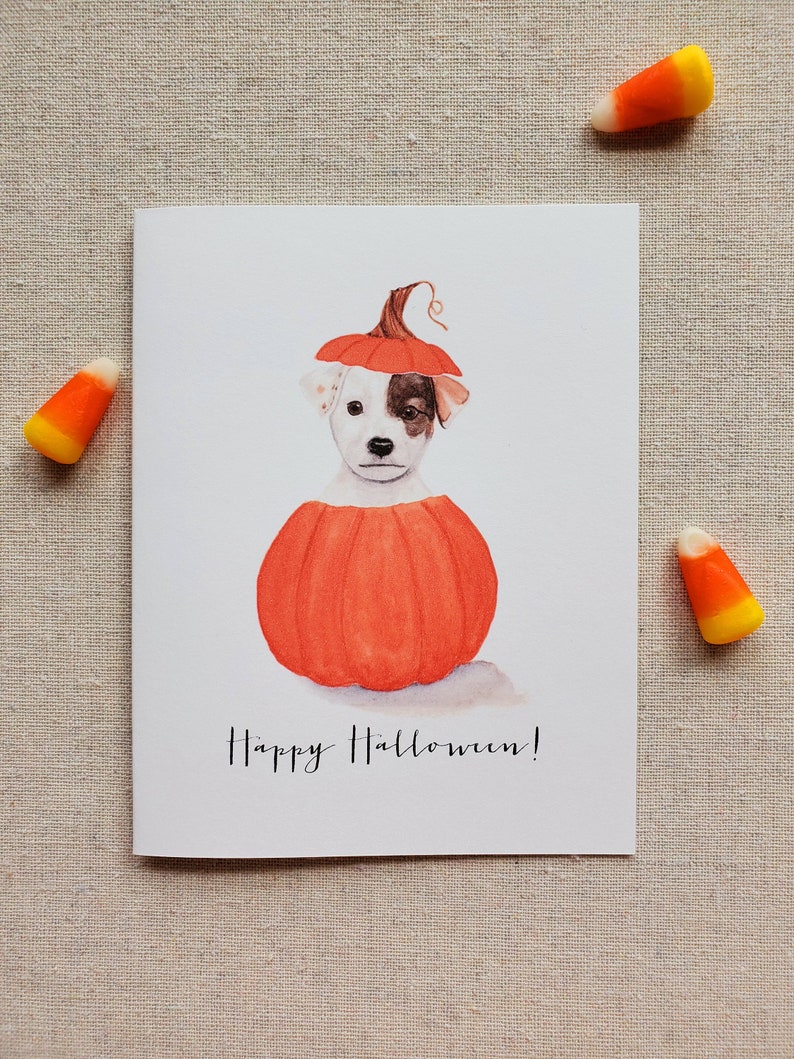 Halloween Greeting card, Halloween card, Happy Halloween card image 3