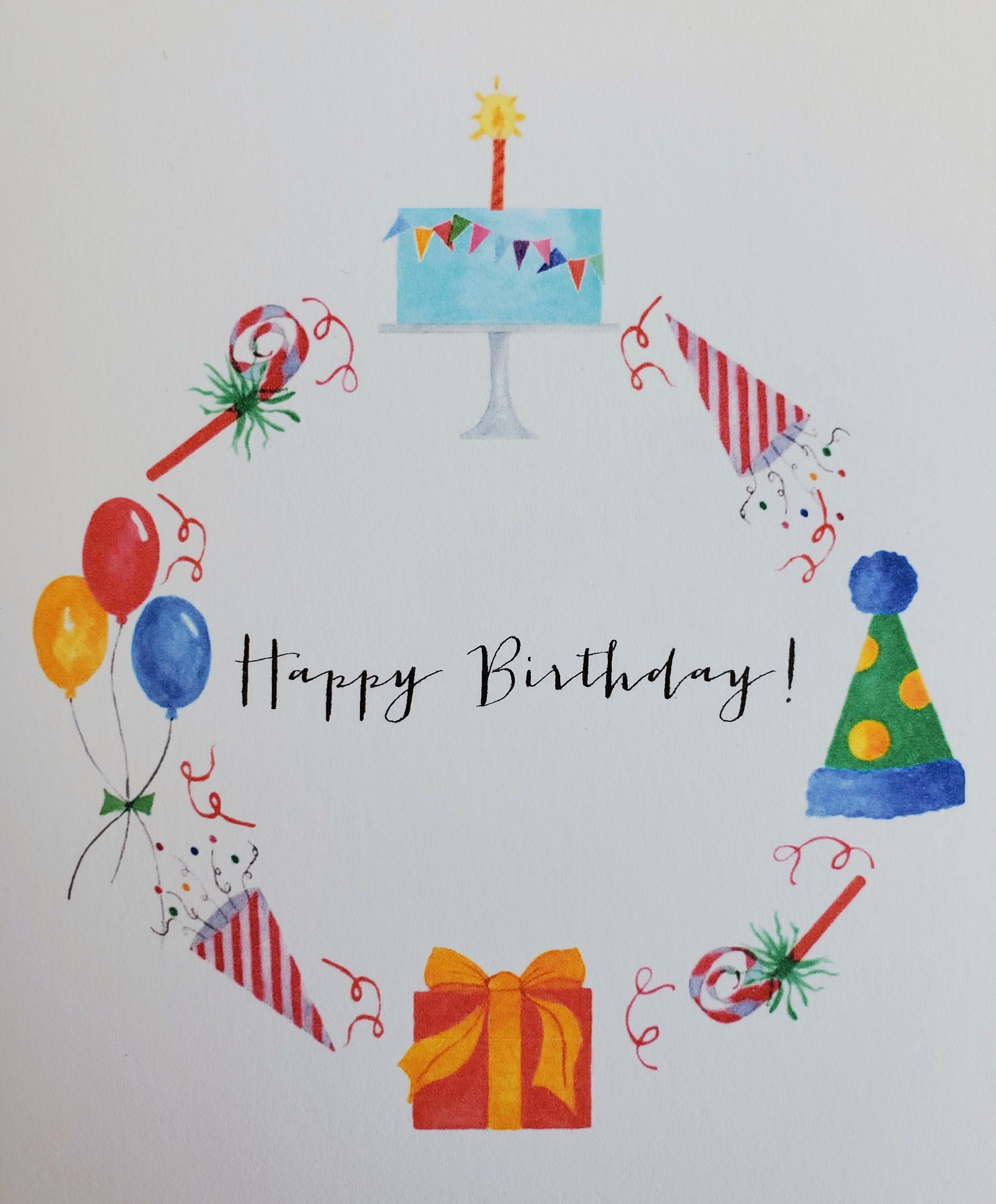 Birthday Note Card Single Birthday Greeting Card Birthday Etsy UK