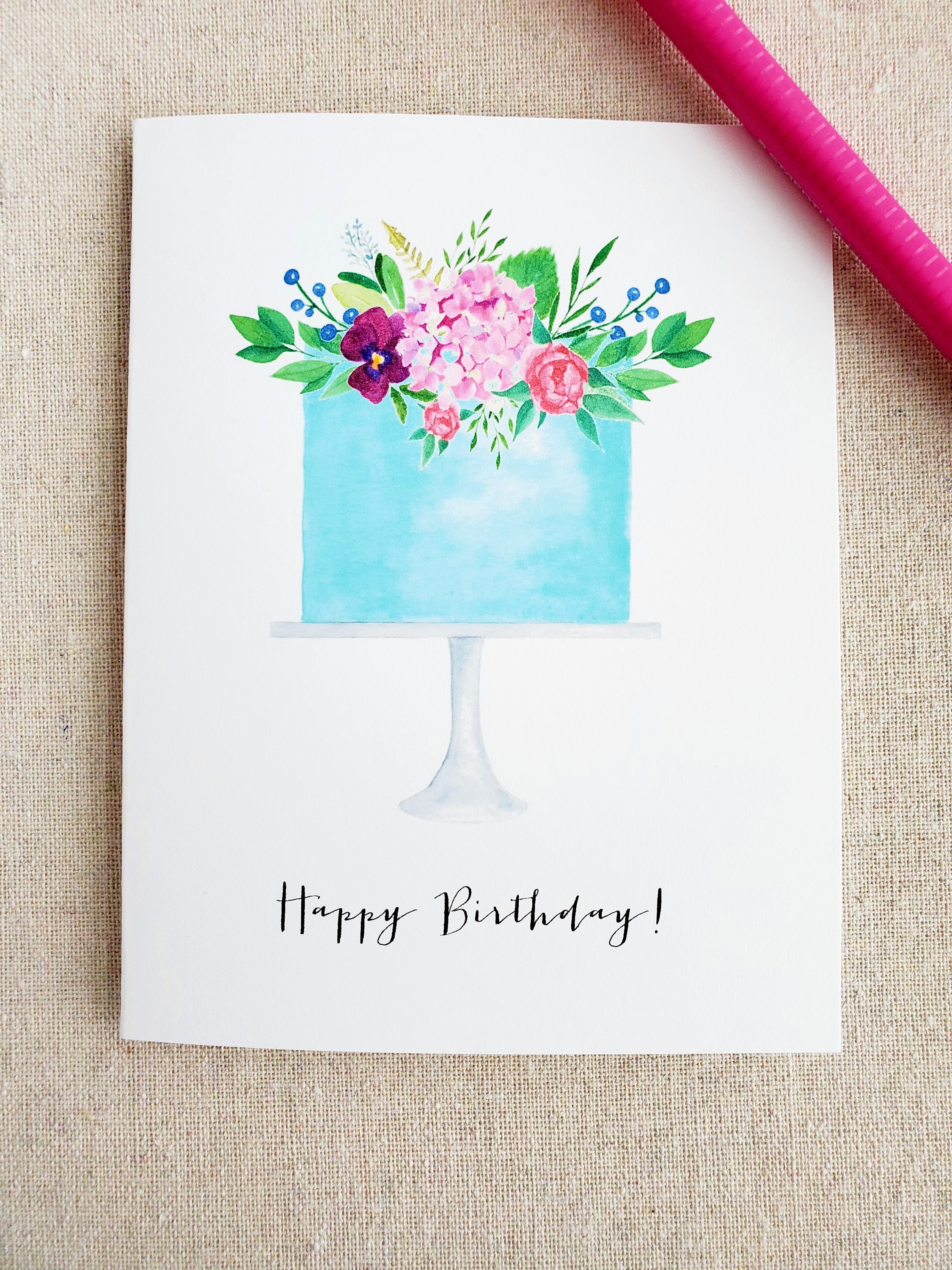 Birthday note card set set of 8 Variety pack of birthday Etsy