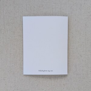 May include: Blank white card with the text "bellabaghome.etsy.com" printed in black ink at the bottom.
