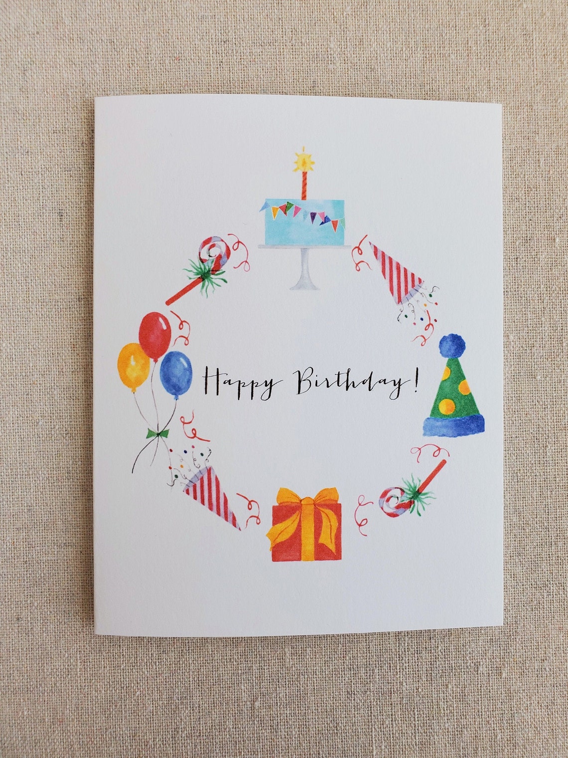 Birthday note card single birthday greeting card birthday Etsy
